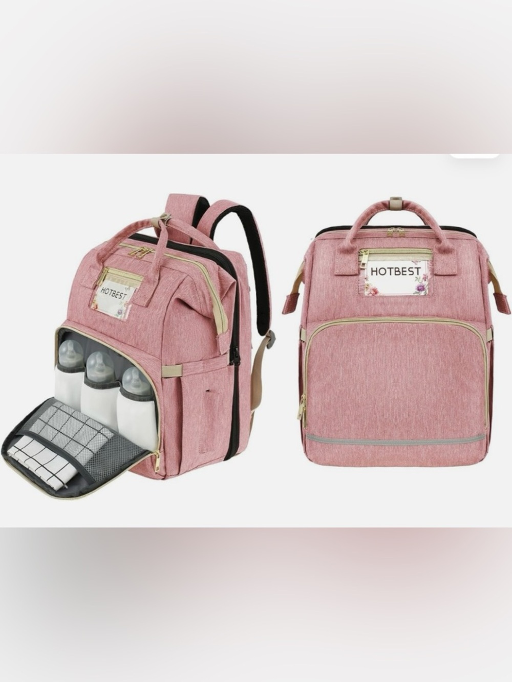 HOTBEST 3-in1 Bassinet Diaper Bag Backpack